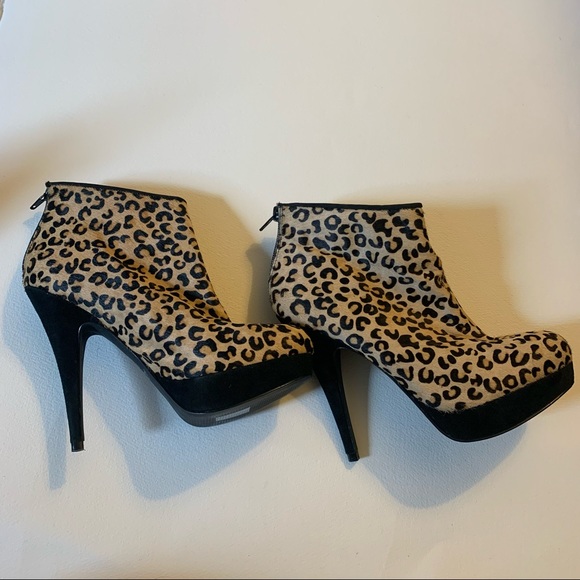 Aldo Leopard Textured Booties - Size 6.5 - Picture 2 of 8